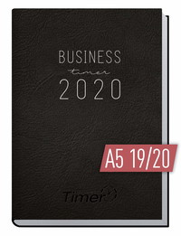 Chäff Business-Timer 2019/2020 A5 schwarz | Wochenplaner 18 Monate