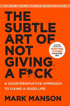 Harper Collins India The Subtle Art Of Not Giving A F*ck A Counterintuitive Approach To Living A Good Life