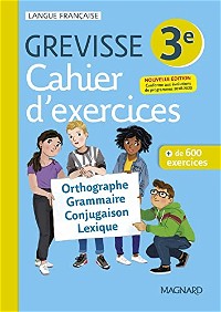 Cahier Grevisse - Français - 3e - Edition 2021
