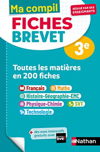 Toutes les matières 3e - Ma Compil fiches Brevet - Brevet 2024