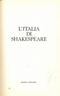 L'Italia di Shakespeare