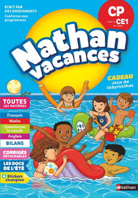 Cahier de Vacances 2025 du CP vers le CE1 - Nathan Vacances - 6-7 ANS