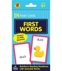 Carson Dellosa First Words Flash Cards for Toddlers 2-4 Years, High Frequency Vocabulary Words and Picture for Preschool and Kindergarten, Sight Word Game for Toddlers Ages 4+ (54 Cards)