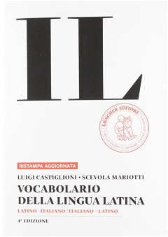 Vocabolario della lingua latina in brossura.