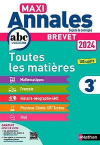 Maxi-Annales ABC du Brevet 2024 - Toutes les matières 3e