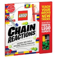 LEGO Chain Reactions (Klutz Science/STEM Activity Kit), 9" Length x 1.06" Width x 10" Height
