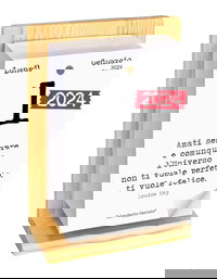 Calendario Geniale 2024. L'Originale. Supporto Legno di Abete Naturale Biologico. Idea Regalo. Il Primo con Bonus digitali. Leggi ogni giorno una frase e il pensiero Filosofico. Calendario con scatola
