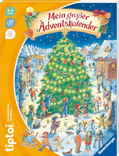 tiptoi® Mein großer Adventskalender, Adventskalender für Kinder ab 3 Jahren, mit 24 Mini-Büchern