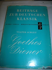 Goethes Diener