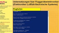 Uebersetzungen fuer Fluggeräteelektroniker (Elektroniker Luftfahrttechnische Systeme)
