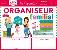 Organiseur familial Mémoniak 2019-2020 - Calendrier sur 16 mois de sept 2019 à dec 2020